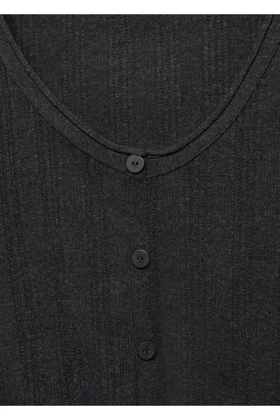 ژاکت کش باف پشمی زنانه اورجینال منگو mango