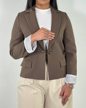 کت جیب پاکتی تک دکمه  کد 100170