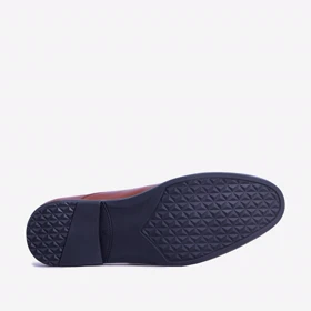 کفش رسمی چرم عسلی مردانه مدل sh001 as