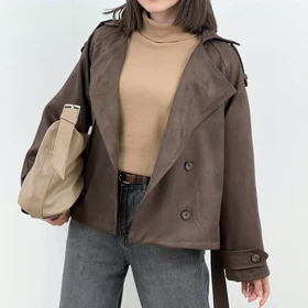 ترنچ کت سویید 1007859