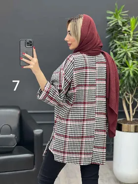 پالتو جلو بسته یقه چاک