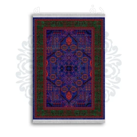 *جدید* فرشینه از جنس پارچه شانل مخمل ترک طرح فانتزی برند دفه کد 770