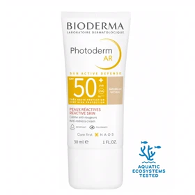 کرم ضد آفتاب رنگی و ضد قرمزی بایودرما Bioderma مدل Photoderm AR SPF 50 حجم 30 میلی‌لیتر مناسب پوست حساس و دارای قرمزی