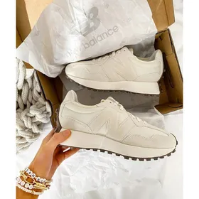 کتانی نیوبالانس 327 خاکی کرم - New Balance WS327 Angora