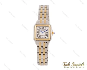 ساعت مچی کارتیه زنانه Panthere دورنگ طلایی اسمال Cartier-3807-L