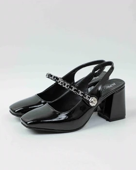 1055 - کفش پشت‌باز رکاب نگینی 1055