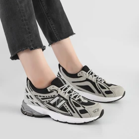 کفش و کتانی اسپرت زنانه و دخترانه مدل نیوبالانس NEW BALANCE رنگ طوسی مشکی