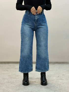 شلوار جین واید قد 90 ابی 6093