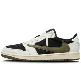 کتانی نایک ایر جردن 1 ترویس اسکات زیتونی Nike Air Jordan 1 Travis scott Low Olive