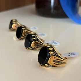 انگشتر استیل رنگ ثابت مردانه کد tw10051