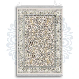 فرشینه از جنس پارچه هازان مخمل ترک طرح سنتی و مدرن برند دفه کد DDSMM395