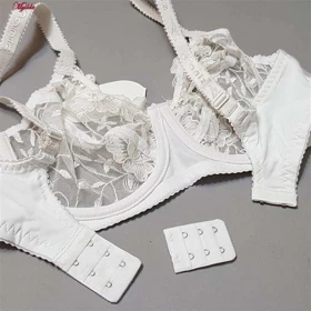 سوتین زنانه سفید فنردار برند پانیذ کد 44402