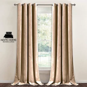 پرده آماده مخمل ویولت