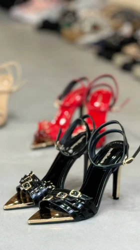 667 - پاشنه 3سگک پنجه فلزی 667