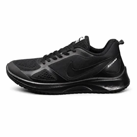 کفش کتانی بزرگ پا نایکی رانینگ زیره تزریق مشکی2 Nike