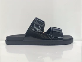 صندل زنانه Hawaii ورنی- مشکی و مشکی پلنگی