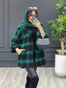 پالتو چهارخونه پشت دو پاگن