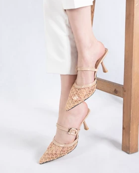 کفش مجلسی پاشنه تور لوزی ZARA
