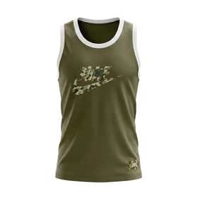 رکابی قهرمانی نایک (Nike) طرح چریکی سبز لجنی (چاپ DTF و پنبه ترک)