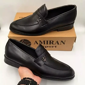 کفش مردانه مشکی مجلسی کیفیت عالی (ارسال رایگان قیمت تولیدی)