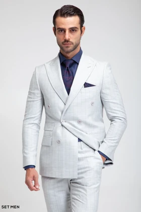 کت و شلوار مردانه شش دکمه دیپلمات