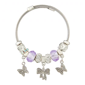 دستبند پاندورا دخترانه پروانه