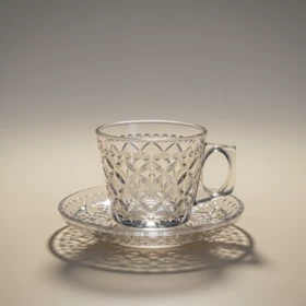 ست فنجان و نعلبکی چای خوری طرحدار