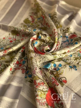 مینی اسکارف طرح گل