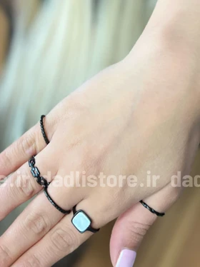 پک انگشتر مشکی 5 عددی