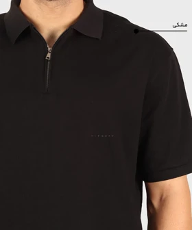 تیشرت نیم زیپ لش مردانه 4036