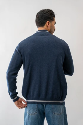 سویشرت بافت یقه خلبانی مردانه