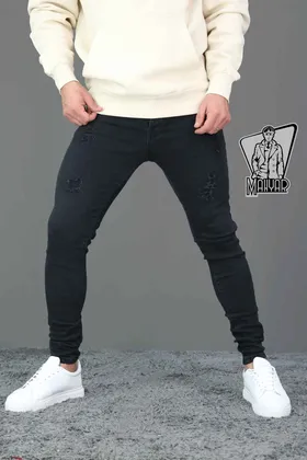 شلوار جین مشکی زاپ‌دار TOMMY