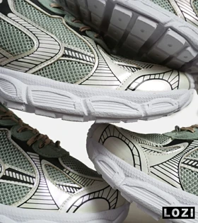 کفش کتانی مردانه و زنانه سبز نقره ای Balenciaga 3XL مدل 6023