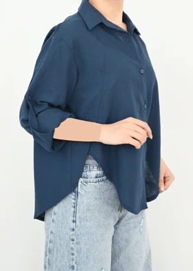 شومیز لینن هلالی