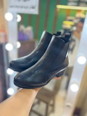 چکمه زمستانی مدل نیم بوت پاشنه بغل کش