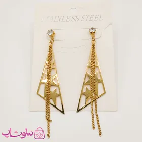 گوشواره زنانه استیل طرح مثلث