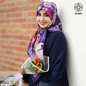 روسری ابریشم کجراه گلبهار