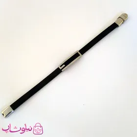 دستبند چرمی و استیل مردانه کارتیه