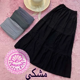 دامن نخی طبقه‌ای بلند در رنگبندی