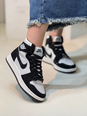 1264 کتانی ونس ساق‌دار زنانه نایکی جردن 1 فول نگین nike jordan 1