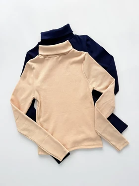 بلوز کبریتی یقه اسکی ساده