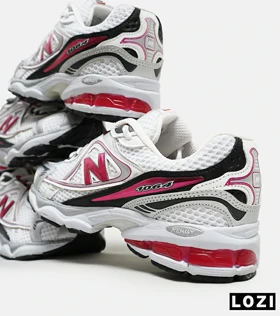 کفش کتانی مردانه و زنانه سفید سرخابی NEW BALANCE 1064