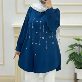 مانتو زنانه آیوا نگین‌دار