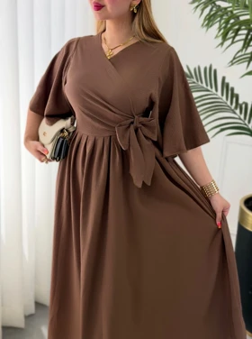 پیراهن روزمره آنجل 0467 (موکا)