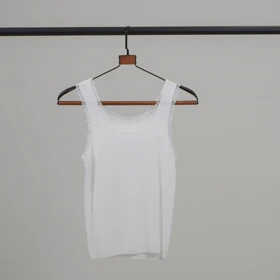 تاپ یقه گرد گیپور (سفید)