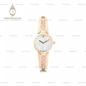 ساعت مچی موادو بند النگویی رزگلد صفحه صدفی Movado