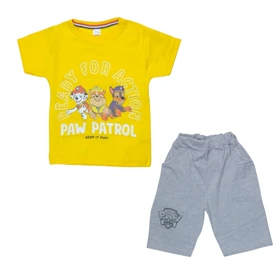 ست تیشرت و شلوارک پسرانه مدل سگ های نگهبان PJ1147