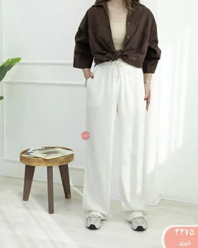 شلوار بگ لینن رویال 4475