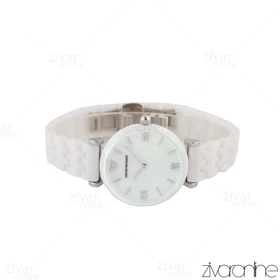 ساعت امپریو آرمانی زنانه سرامیکی سفید نقره ای 105149