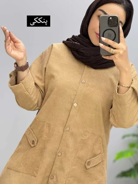 مانتو مخمل آذر کد 329891